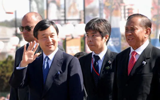 O atual imperador do Japão, Naruhito, fez várias visitas a Maringá quando ainda era príncipe herdeiro. Foto: Reprodução/EFE.